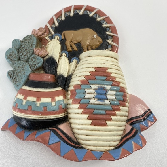HOME INTERIORS SOUTHWESTERN LOOK PLAQUE WALL HANGING #3374 1B & 2b Desert Decor - Picture 2 of 13
